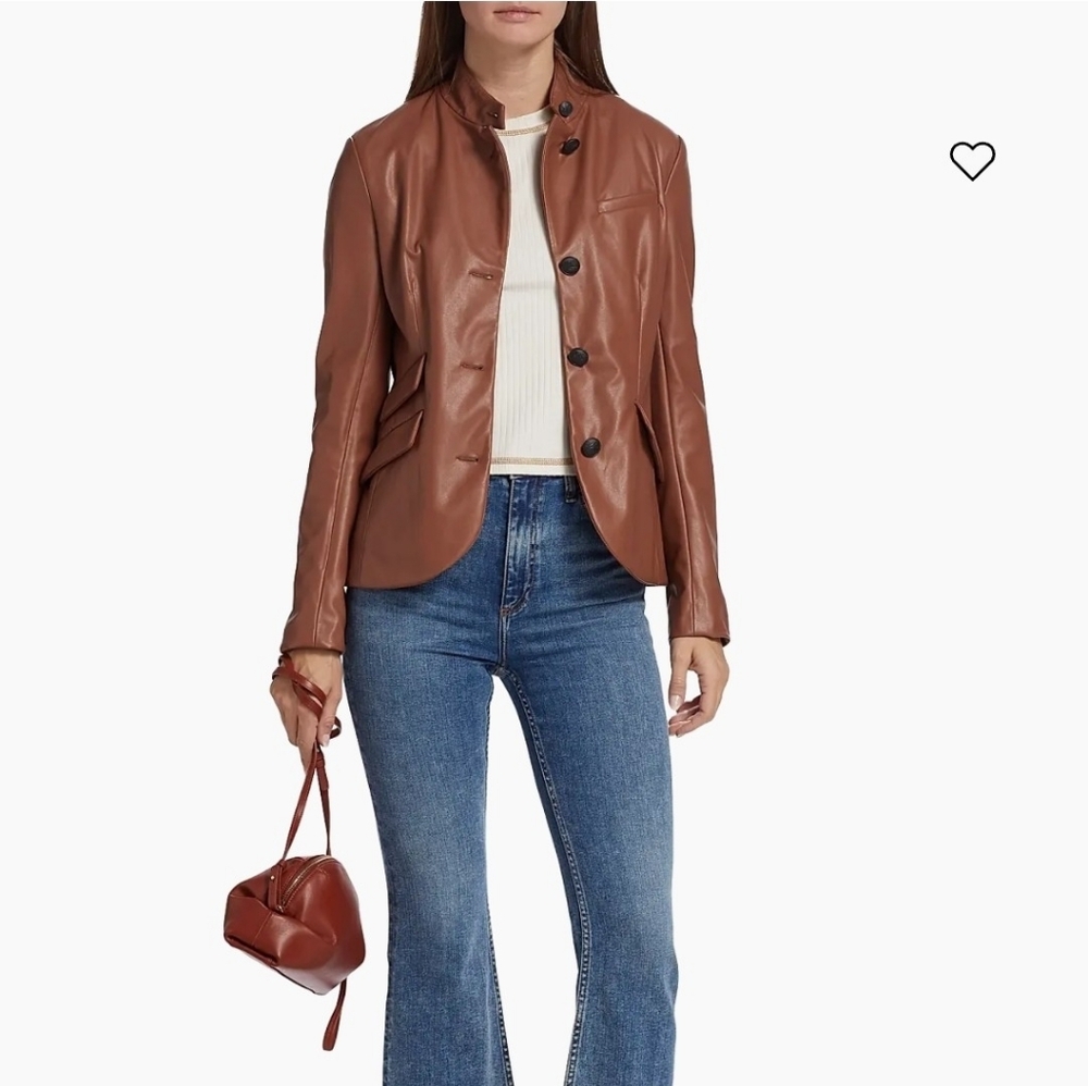 Rag & Bone Chestnut Leather Jacket